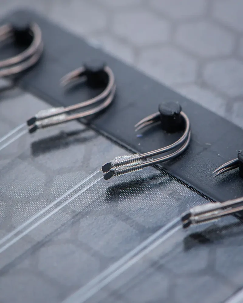 X1 Commercial Carp Rigs 6" Barbless – 15 cm Onderlijnen zonder Weerhaak (8 stuks)