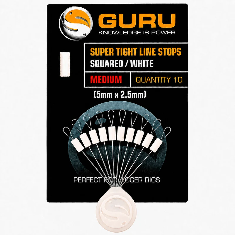 Super Tight Line Stops Squared White – Lijnstoppers