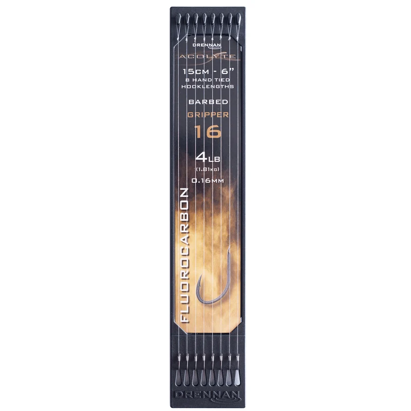 Acolyte Gripper Barbed - 6" Hook Plate System – 15 cm Onderlijnen met Weerhaak