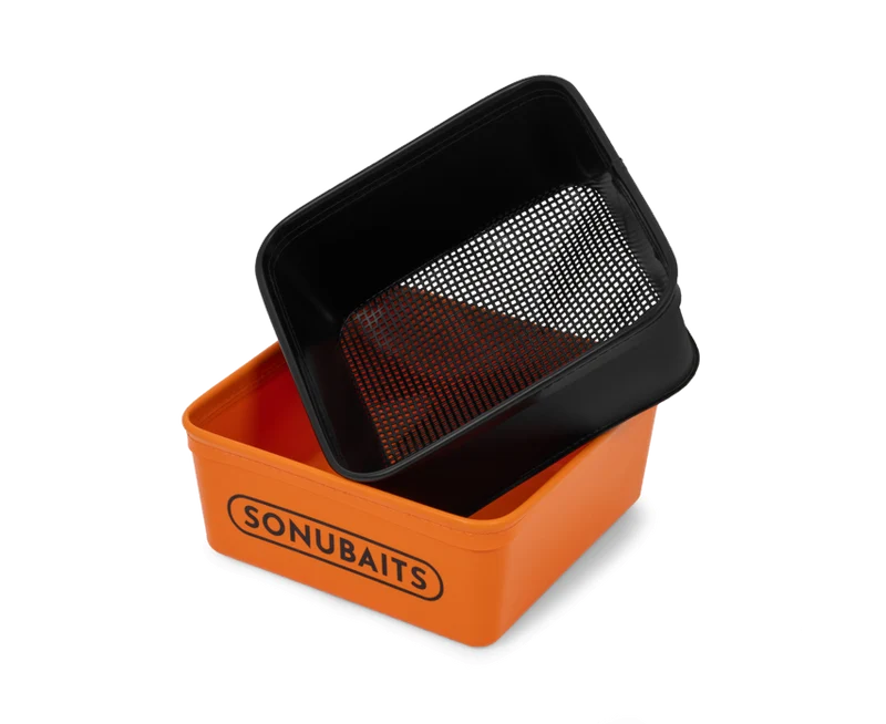 EVA Bait Tub & Strainer Set – Set van Aasbak en Zeef