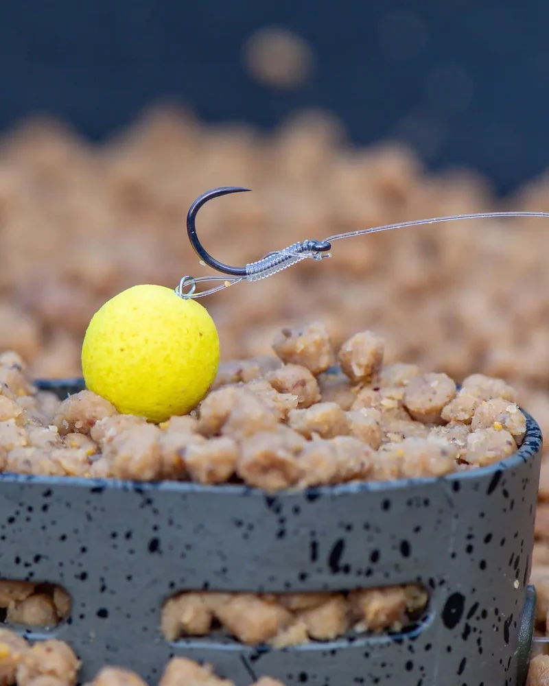X7 Carp Method Boilie Pin Rigs 4" Barbless – 10 cm Methodonderlijnen met Boilie Pin en Zonder Weerhaak (8 stuks)