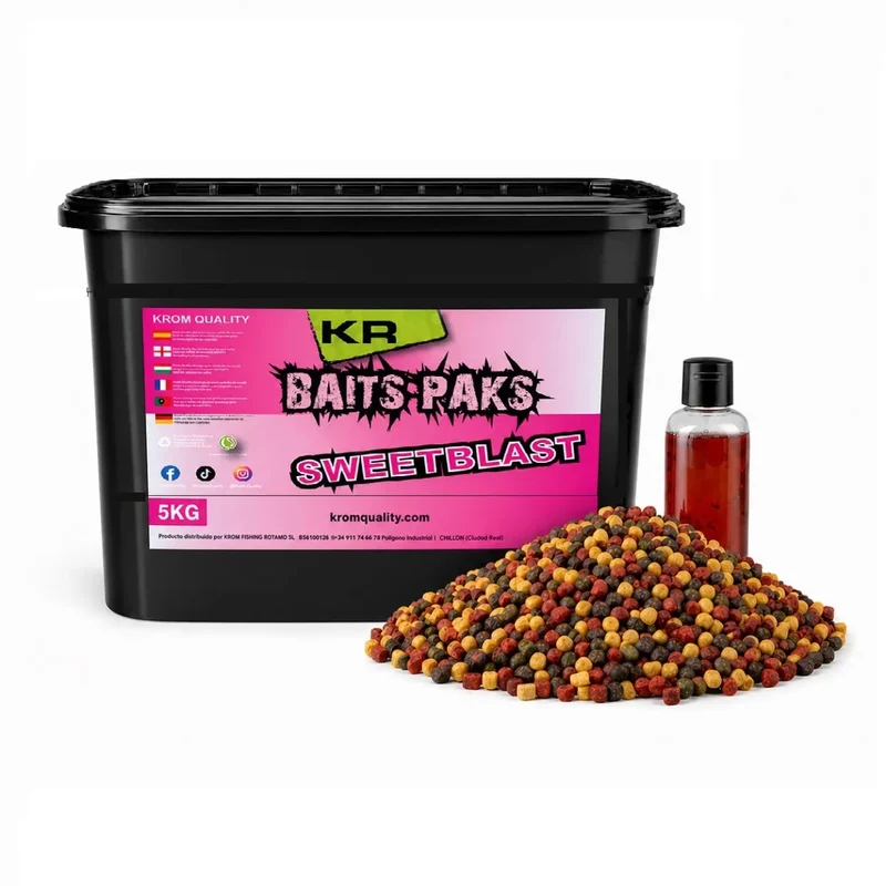 Mix Pellets Krom Quality Baits Paks Sweet Blast 5 kg