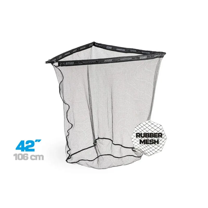 Épuisette Zfish Rubber Core 42" avec V et Fourreau