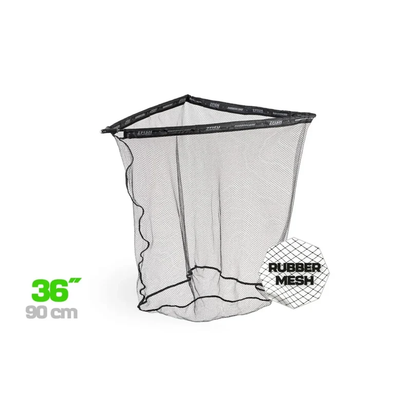 Épuisette Zfish Rubber Core 36" avec V et Fourreau