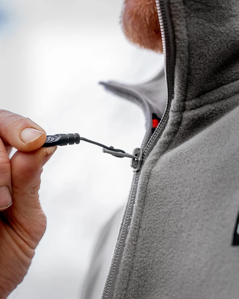 Zip Fleece Grey – Fleecetrui
