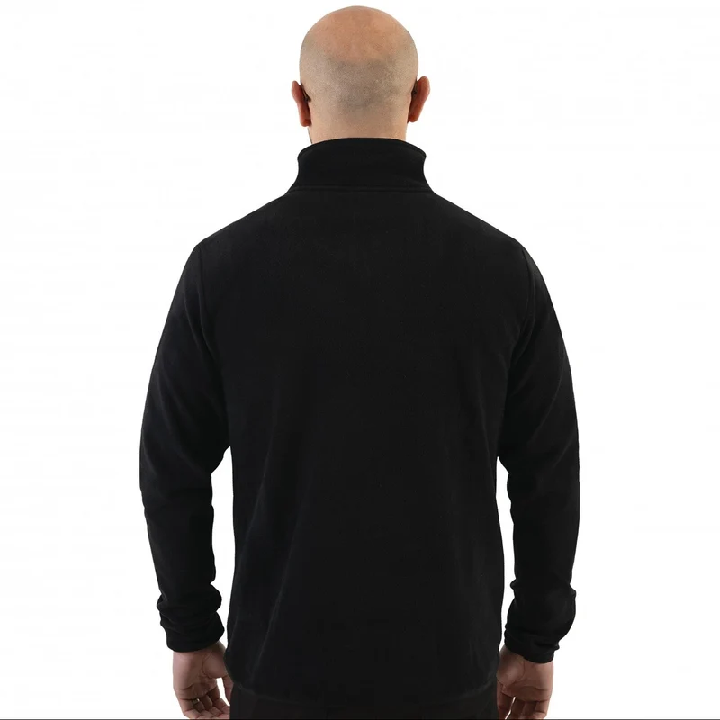 Zip Fleece Black – Fleecetrui