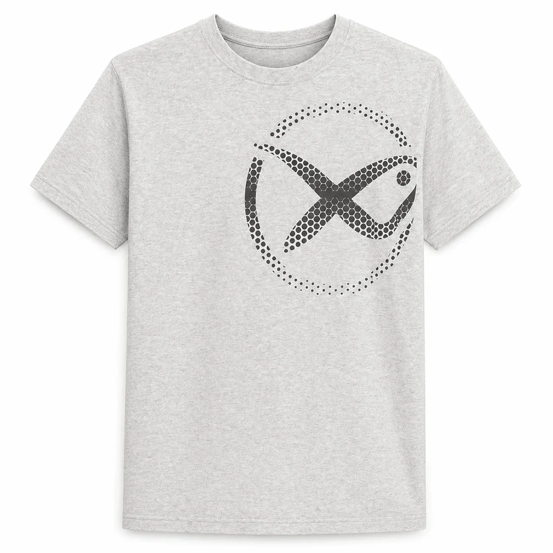 Mesh Logo T-shirt - Grey – T-shirt