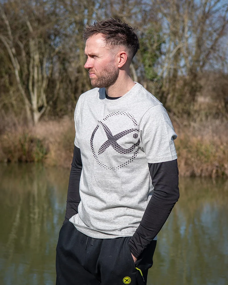 Mesh Logo T-shirt - Grey – T-shirt