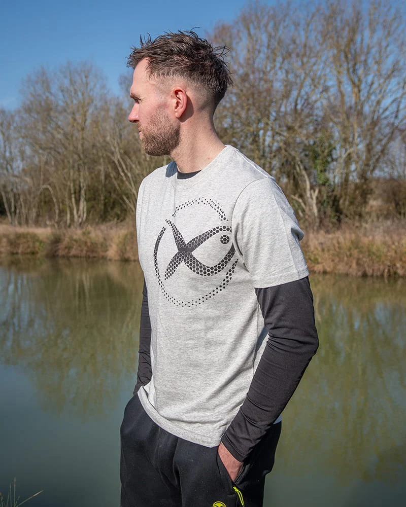 Mesh Logo T-shirt - Grey – T-shirt