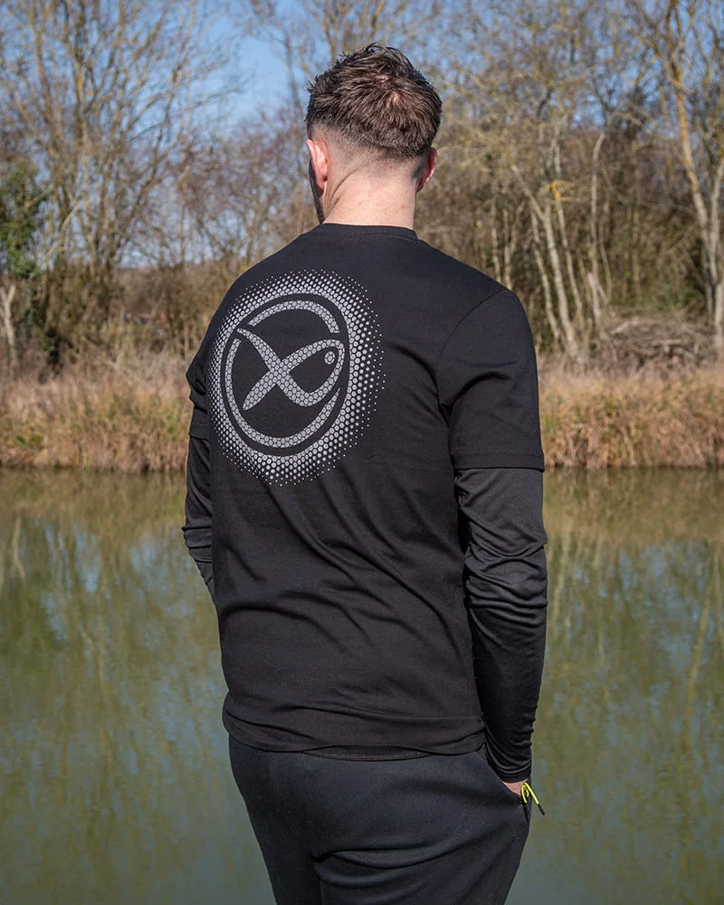 Fade Logo T-shirt - Black/grey – T-shirt