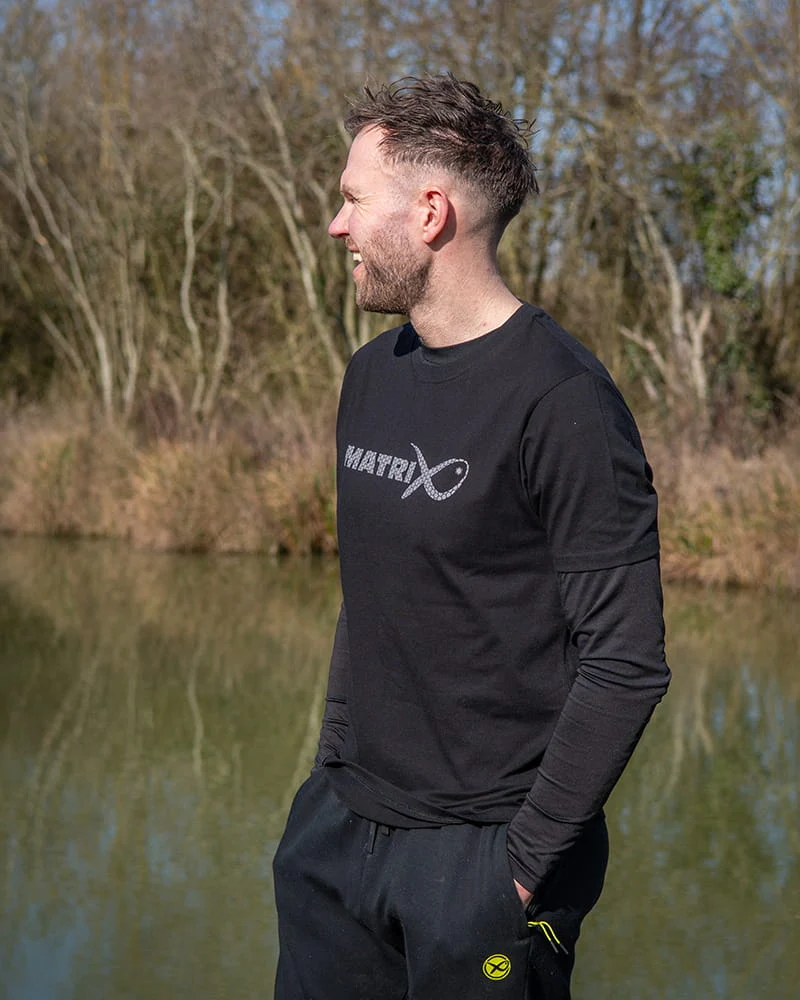 Fade Logo T-shirt - Black/grey – T-shirt