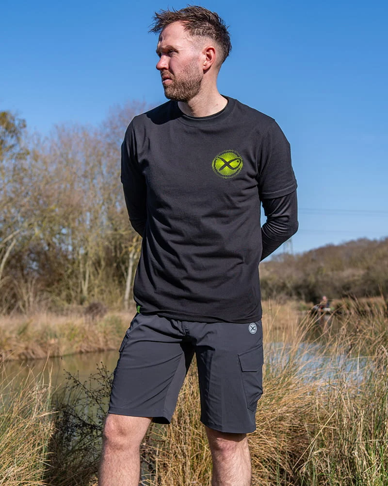 Fade Logo T-shirt - Black/lime – T-shirt