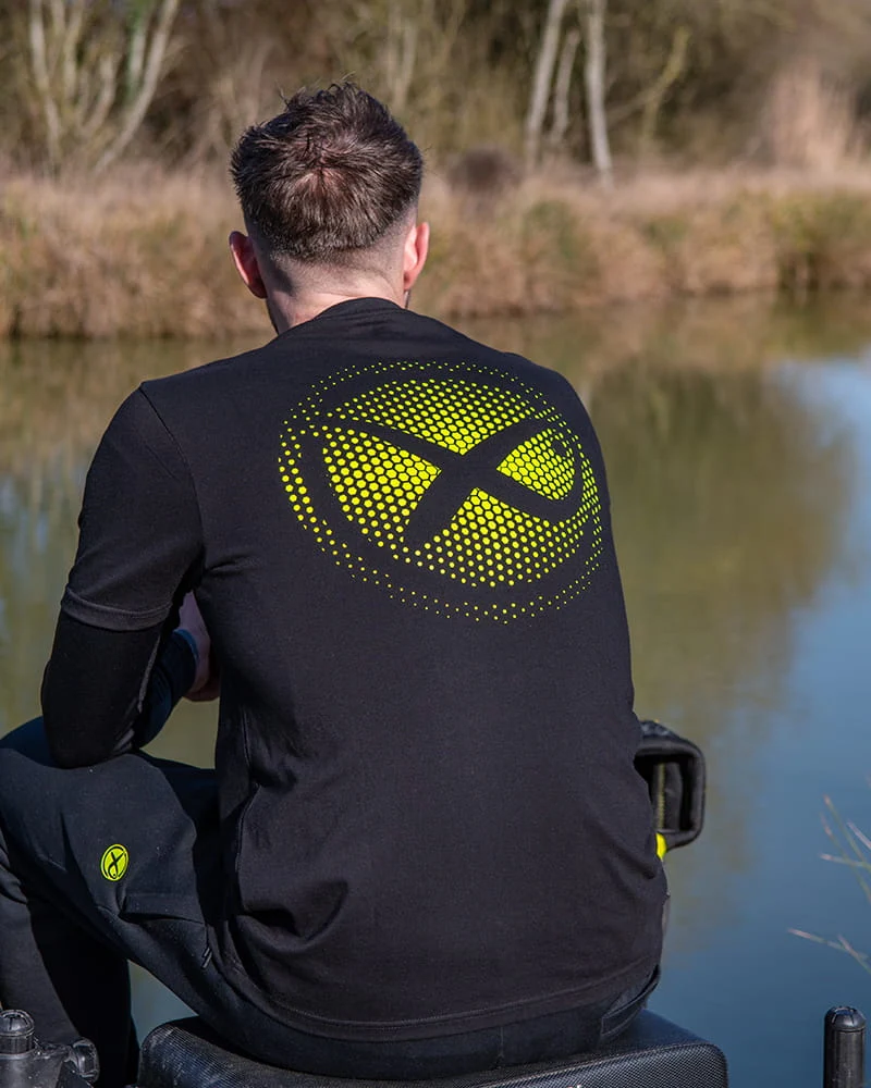Fade Logo T-shirt - Black/lime – T-shirt
