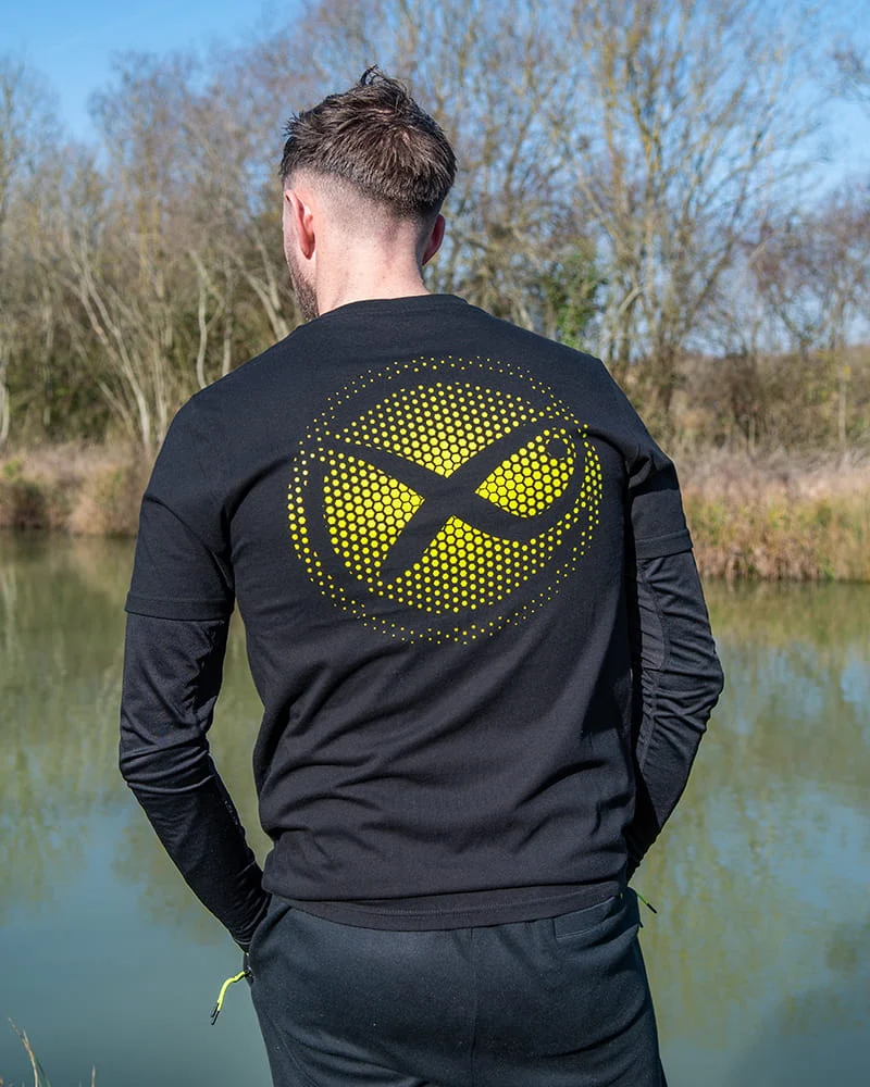 Fade Logo T-shirt - Black/lime – T-shirt