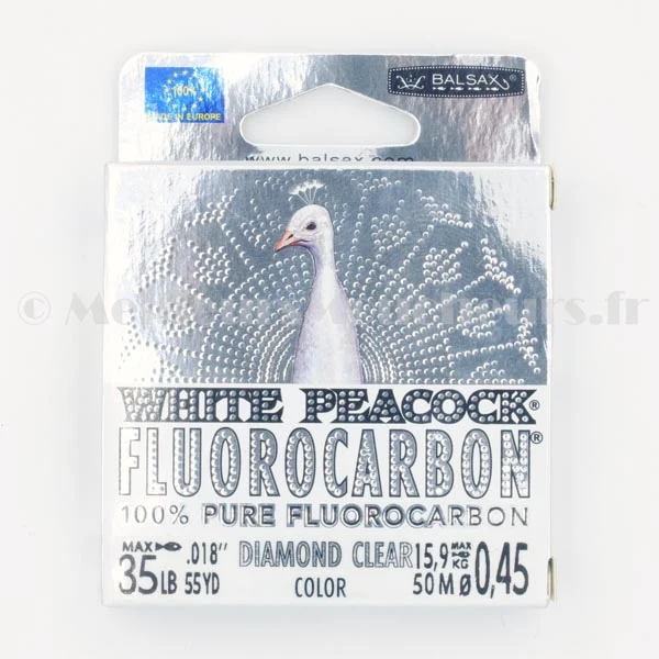 Fluorocarbone White Peacock 35 livres 50m