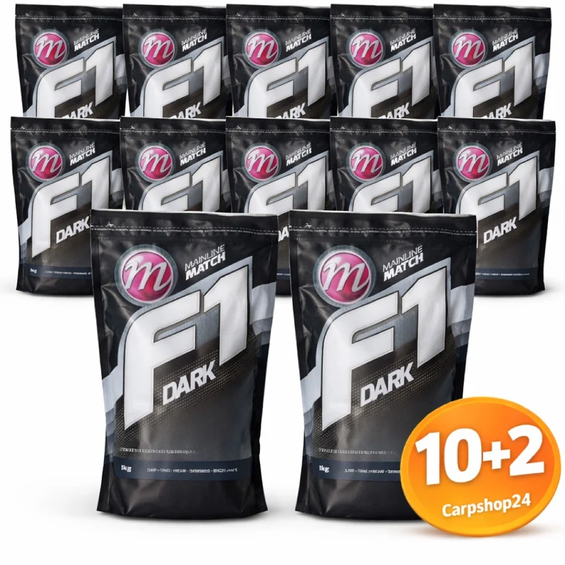 Match F1 Dark 1kg – Zwart F1-karpergrondvoer 🎁 10+2