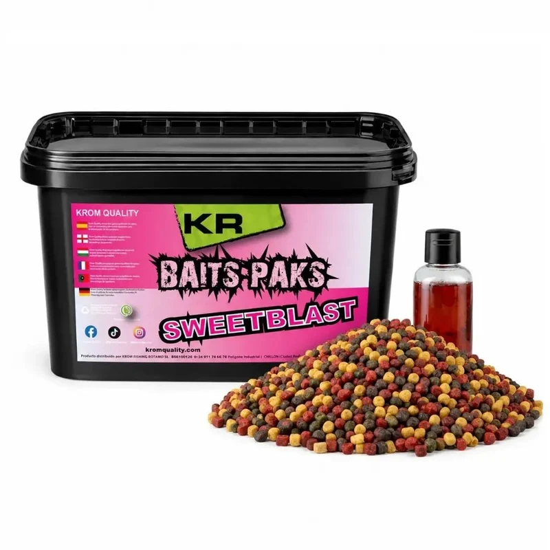 Mix Pellets Krom Quality Baits Paks Sweet Blast 3 kg