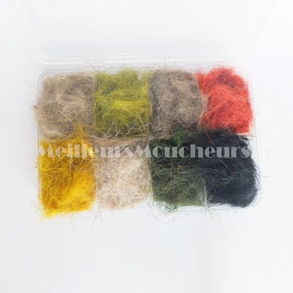 Boite dubbing de lièvre (8 coloris)