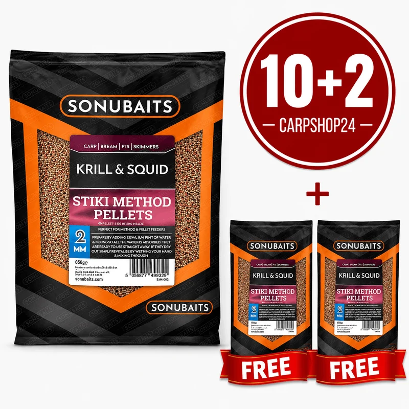 2mm Stiki Method Pellets Krill & Squid - 650g – Method Pellets met Krill- en Squidsmaak 🎁 10+2