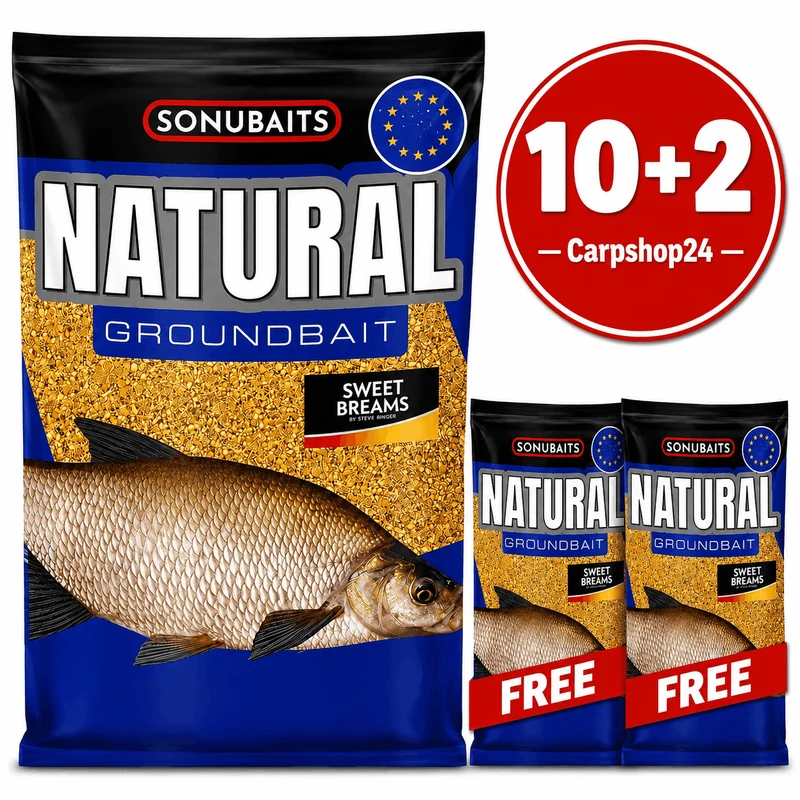 Natural Groundbait Sweet Breams 1kg – Zoet Brasemvoer 🎁 10+2