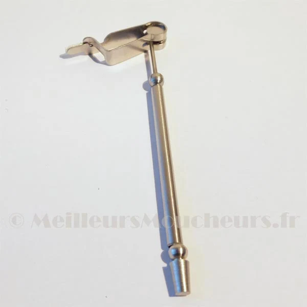 Pince hackle rotative longue