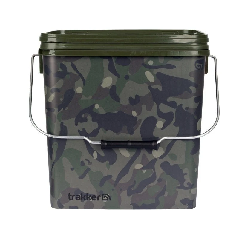 Seau Trakker Square Camo avec plateau 13 Litres