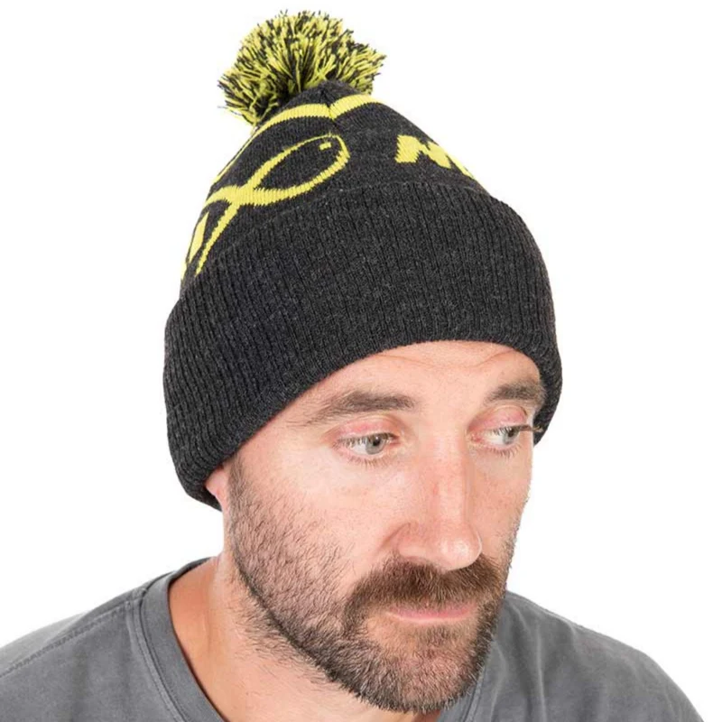 Lime & Grey Bobble Hat – Muts -