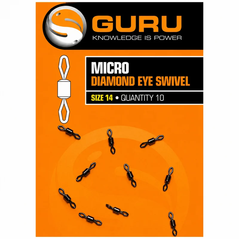 Micro Diamond Eye Swivel Size 14 – Wartels (10 Stuks)