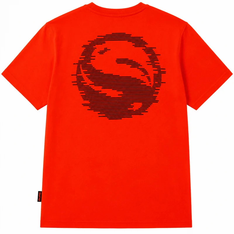 GLITCH RED TEE – T-shirt - Op Bestelling
