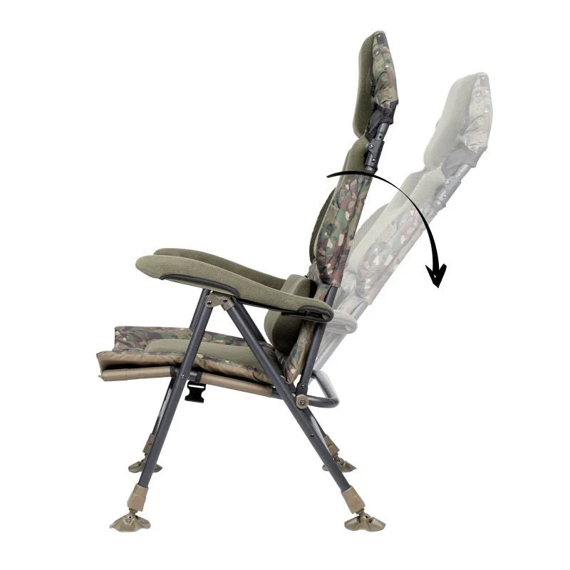 Chaise Trakker Fauteuil inclinable haut camouflage Levelite