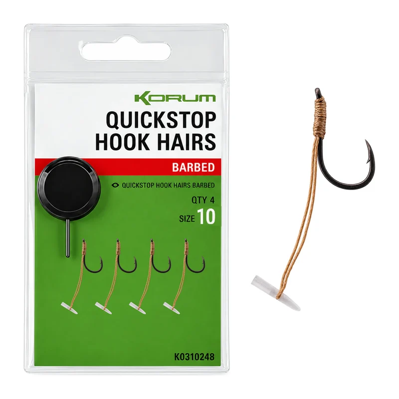 Quickstop Hook Hairs Barbed – Haken met Quickstop en met Weerhaak