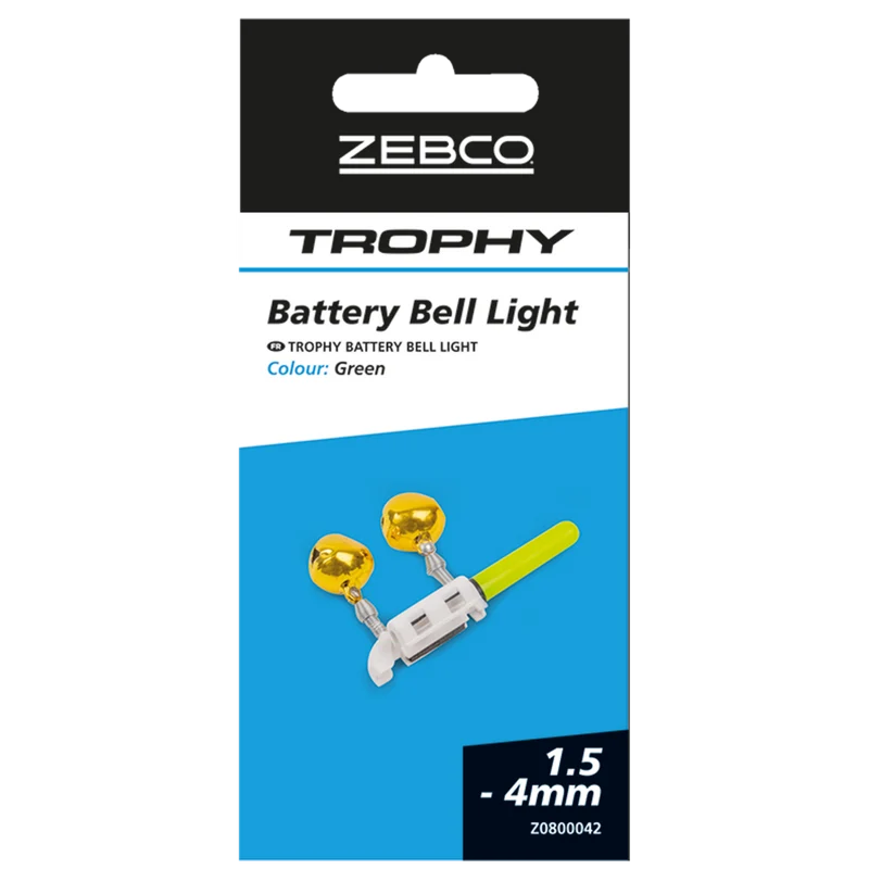 Battery Bell Light Green – Groen Hengeltoplicht met Dubbele Bel en CR425-batterij