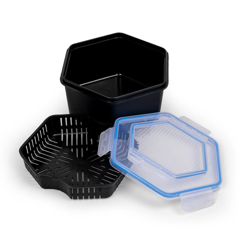 Secure-Lock Bait Box and Sieve 2L – Aasdoos met Uitneembare Aaszeef - 🎁