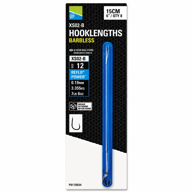 XS02-B Mag Store Hooklength 6” – 15 cm Onderlijnen zonder Weerhaak