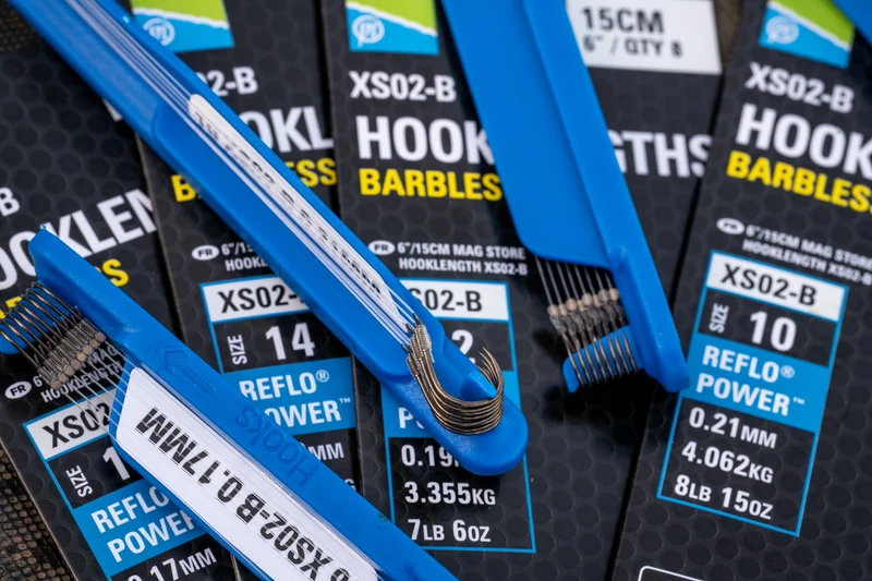 XS02-B Mag Store Hooklength 6” – 15 cm Onderlijnen zonder Weerhaak