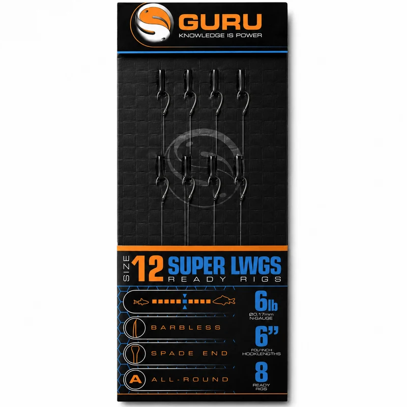 Super LWGS Ready Rigs 6" - Barbless - Spade End – 15 cm Onderlijnen met Bled en zonder Weerhaak 💰
