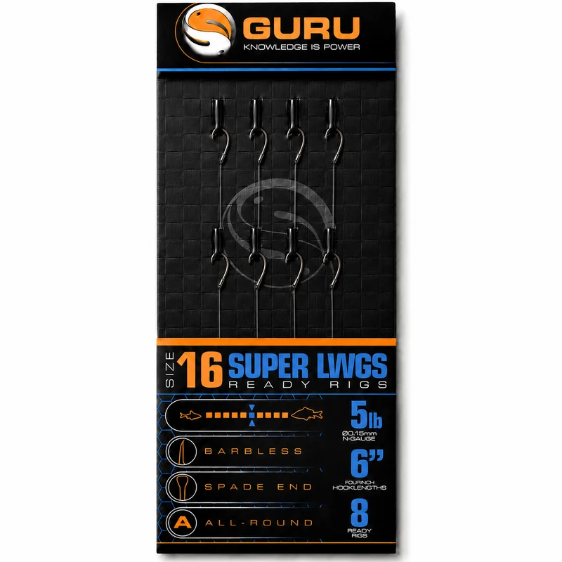 Super LWGS Ready Rigs 6" - Barbless - Spade End – 15 cm Onderlijnen met Bled en zonder Weerhaak 💰