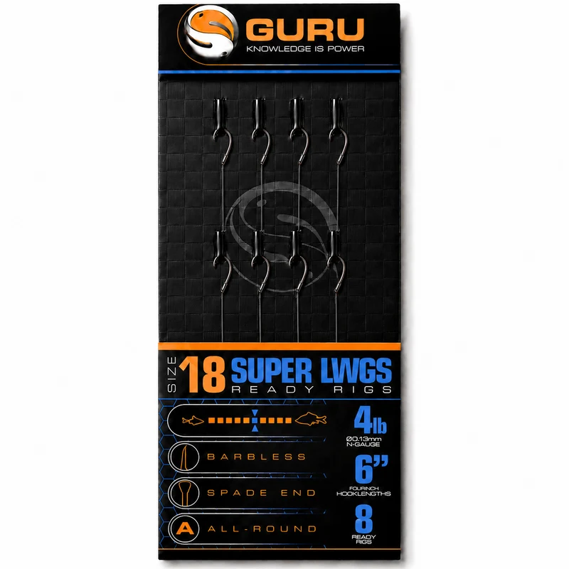 Super LWGS Ready Rigs 6" - Barbless - Spade End – 15 cm Onderlijnen met Bled en zonder Weerhaak 💰