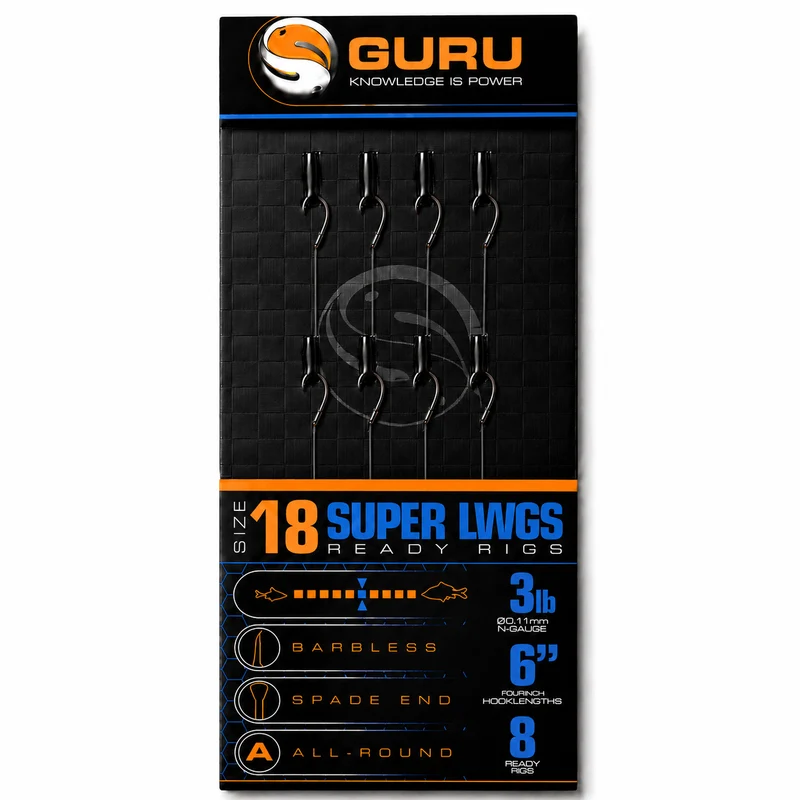 Super LWGS Ready Rigs 6" - Barbless - Spade End – 15 cm Onderlijnen met Bled en zonder Weerhaak 💰