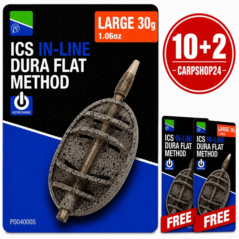 ICS Inline Dura Flat Method Feeders – Methodfeeders 🎁 10+2