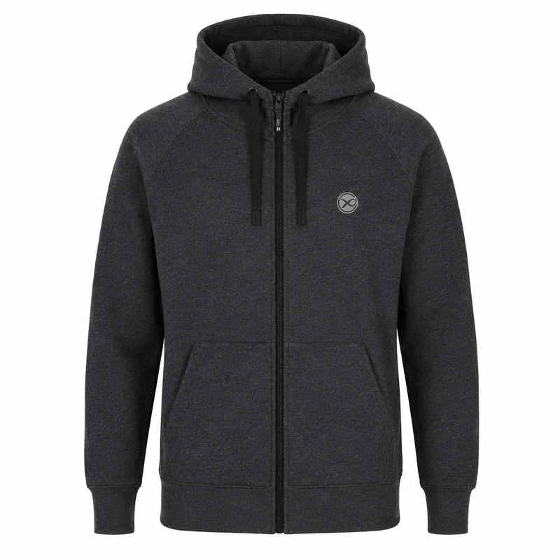 Charcoal Marl Zip Hoody – Hoodie met Rits 🎁