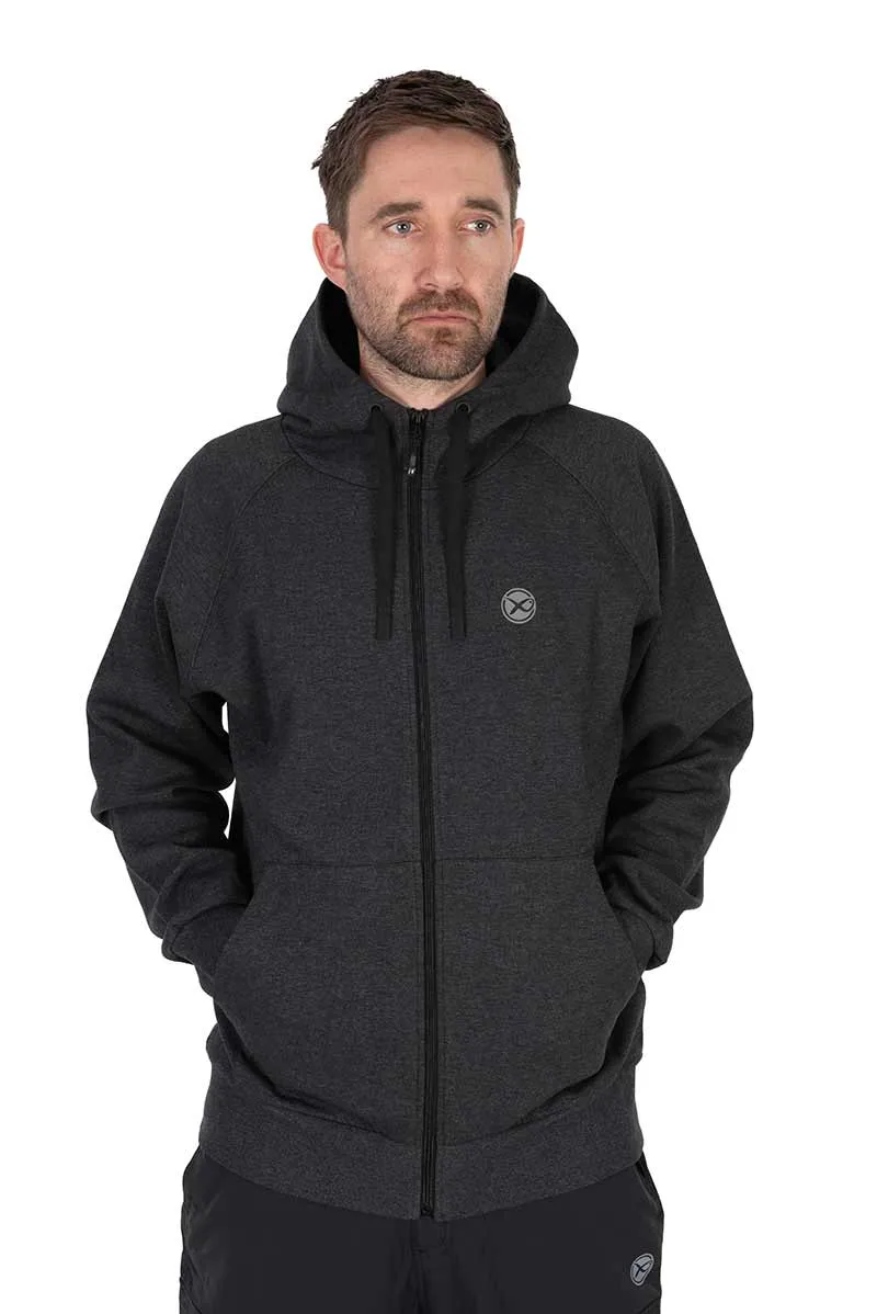 Charcoal Marl Zip Hoody – Hoodie met Rits 🎁