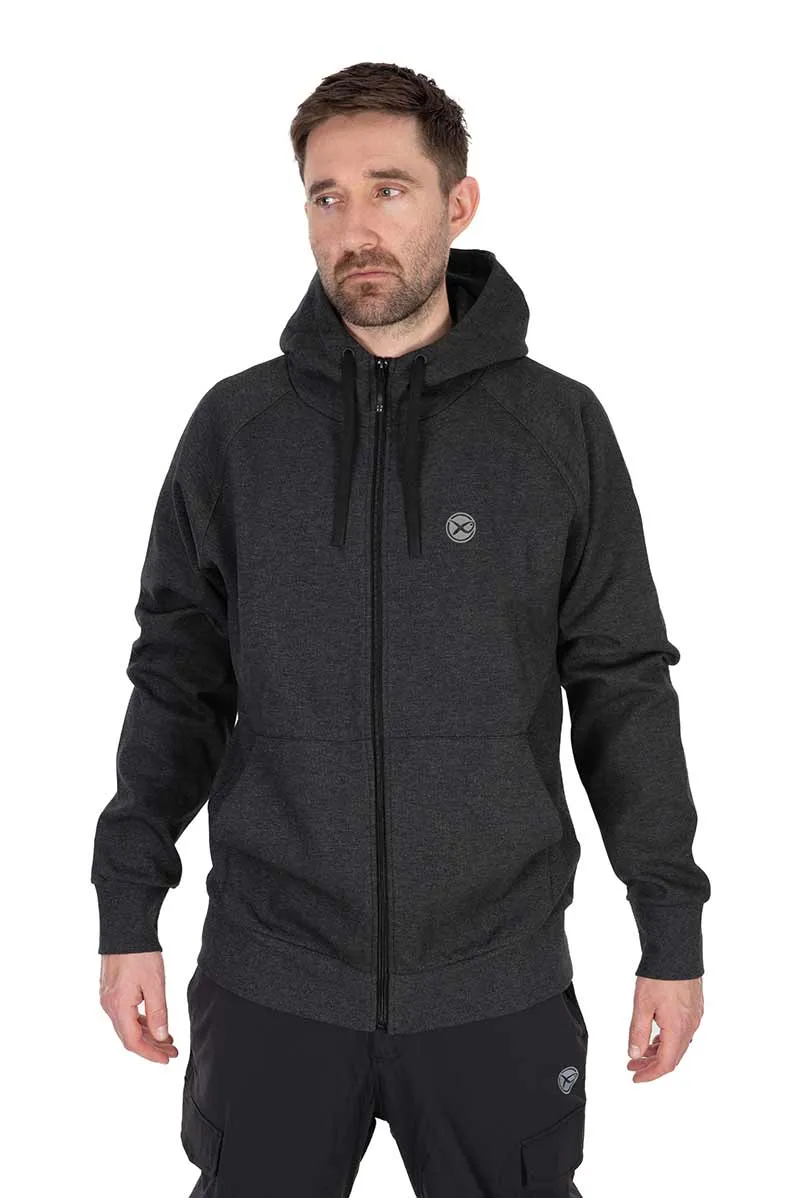 Charcoal Marl Zip Hoody – Hoodie met Rits 🎁