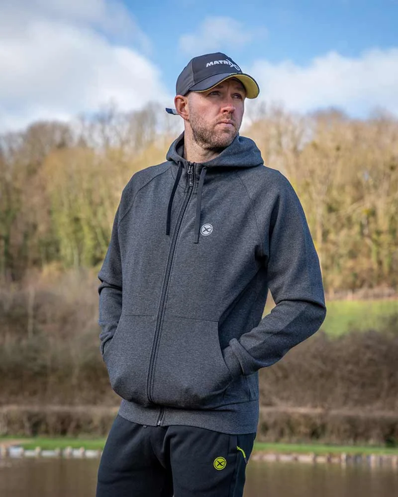 Charcoal Marl Zip Hoody – Hoodie met Rits 🎁