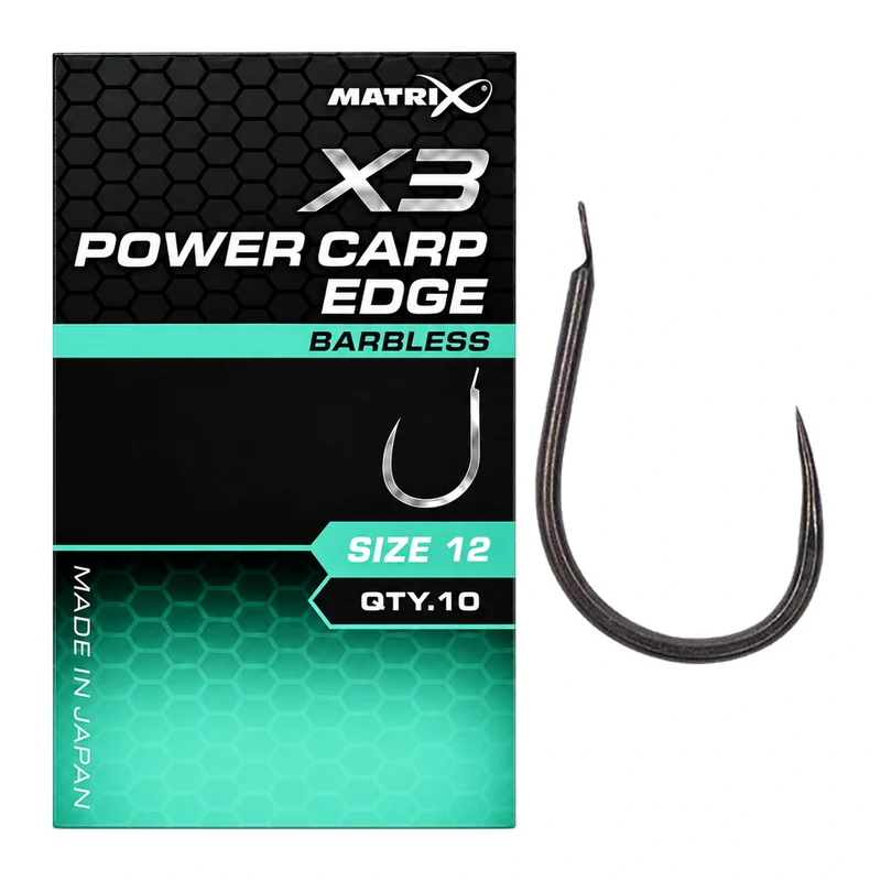 X3 Power Carp Edge Barbless – Haak zonder Weerhaak