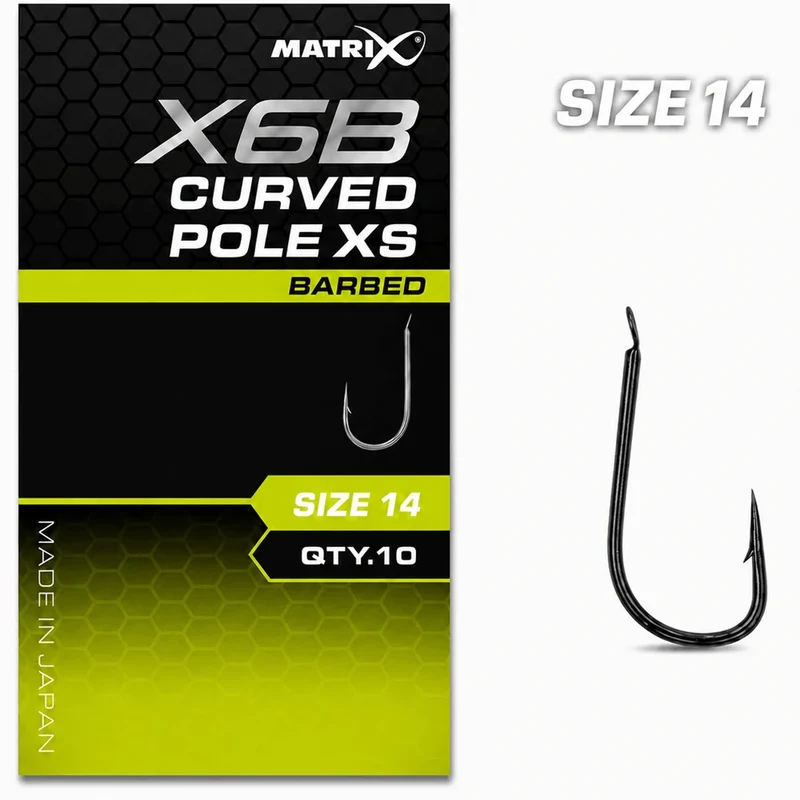 X6B Curved Pole XS Barbed – Haak met Weerhaak