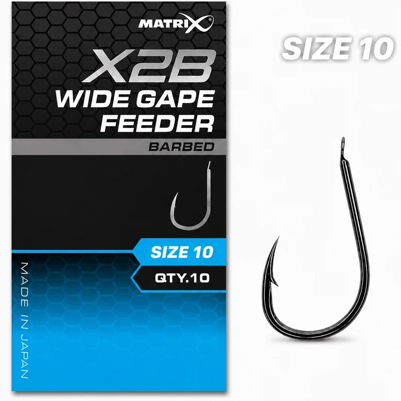 X2B Wide Gape Feeder Barbed – Haak met Weerhaak