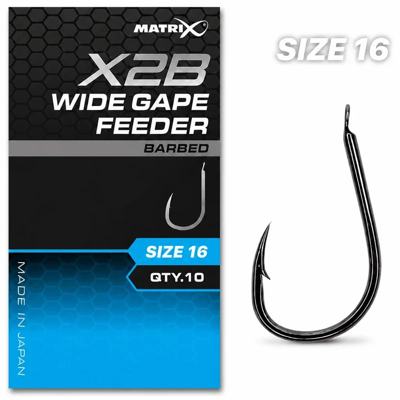 X2B Wide Gape Feeder Barbed – Haak met Weerhaak