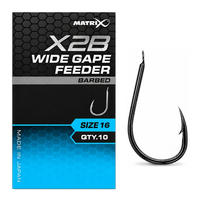 X2B Wide Gape Feeder Barbed – Haak met Weerhaak
