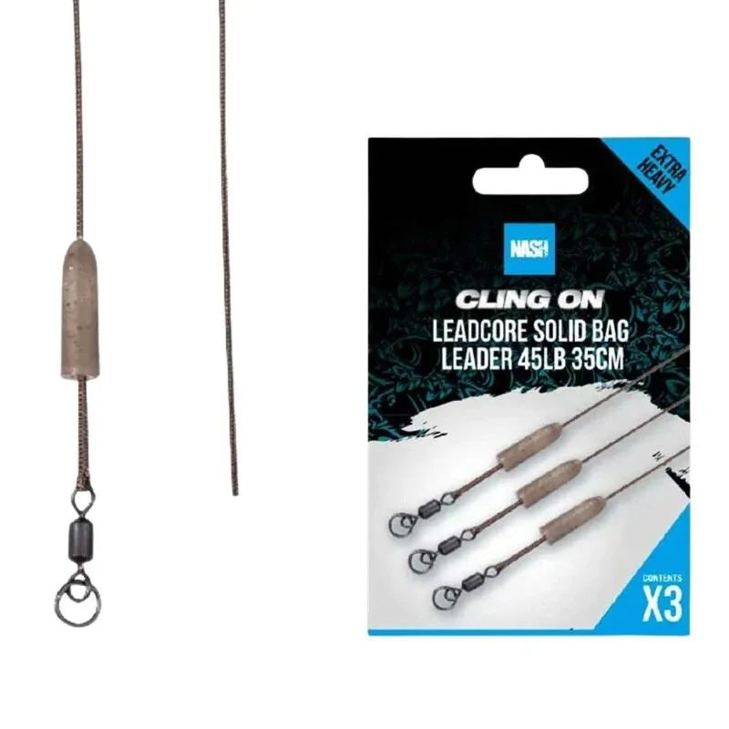 Leadcore Solid Bag Leader Cling On Nash 45 lb